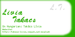livia takacs business card