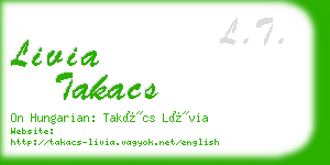 livia takacs business card